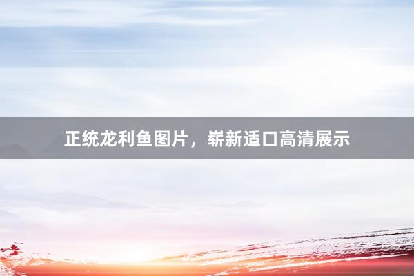 正统龙利鱼图片，崭新适口高清展示